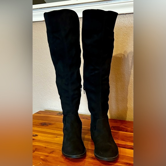Rebel by Zigi Womens Onya, Round Toe Knee High Fashion Boots, Black, Size 7.5 - Picture 4 of 15